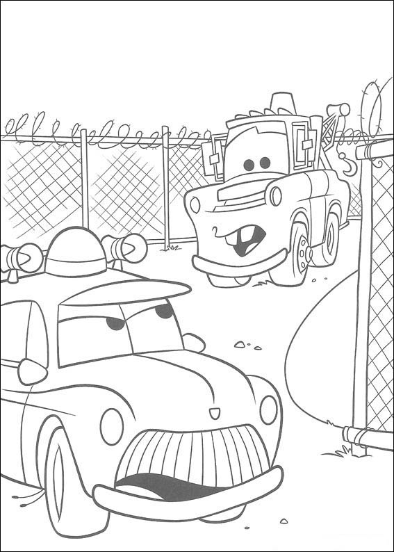 Disegni da colorare disney cars mater